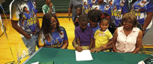 MHS Football Stars Zach Scott, DaKeldrick Thomas Sign with Centenary, Southern Arkansas