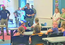 DPSO Visits Stonewall Library with K-9, Units and Vehicles