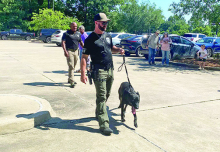 DPSO Visits Stonewall Library with K-9, Units and Vehicles