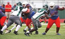 Wolverines Hosted Cowboys in a Thursday Evening Scrimmage