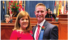 Sen. Barry Milligan Takes Oath of Office in Inaugural Ceremonies