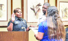 Michele Thomas Sworn-in as Mansfield Assistant Police Chief