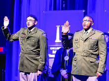 Cadet Jaylon James of Stonewall Among Graduating Cadets Taking Oath Of Commission to Serve In U.S. Army