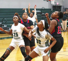 MHS Lady Wolverines Joust Woodland Lady Knights Winning 50 to 39
