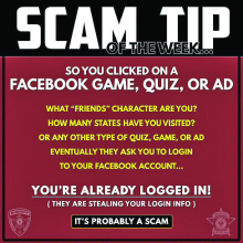 DPSO Warns About Another SCAM Tip