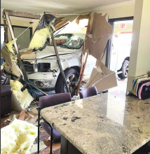 Pickup Crashes Through Mansfield Law Firm
