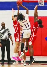N. DeSoto Falls to Evangel 33 to 74