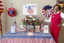 Mansfield Main Library Shows Their Patriotic Spirit