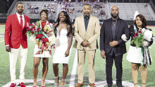 MHS 2025 Homecoming Queen and Football