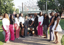 Sweethearts for the MHS Clubs for 2025 include (l-r) Tierra Oliphant-SGA, Tytunna Canada-Sound Lab, Lindsey Peoples-JAG, Aaliyah Rivera-Band, Mariah Willis, Exceptional Scholars, Hallie Youngblood-Softball, Jada Harris-Beta Club, N’yriah Hensley-Educato