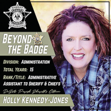DPSO Salutes Sheriff’s Administrative Asst. Holly Kennedy-Jones