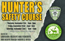 Sheriff’s Hunter Safety Class Offered in September