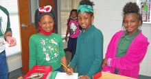 MES Participates in Global Service Shoe Box Project
