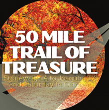 50 Mile Trail of Treasure Rescheduled for Oct. 17