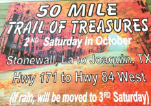 Sixth Annual “Fifty Mile Trail of Treasures” to be Held Saturday, October 10