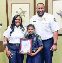 DJ Daniel Sworn in a Honorary Mansfield Police Officer