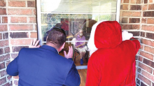 DPSO Arranges Early Visit from Santa at Nursing Homes