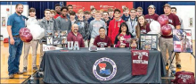 Wrestler Josh Sarpy Makes History at NDHS Signing with D1 University